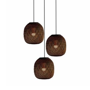 Pendente / Luminária De Teto O'thentique Modelo Bola De Bambú