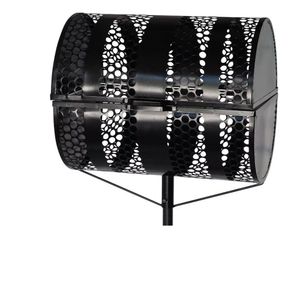 Lixeira De Rua Com Tampa Para Calçada Passeio 50cm Abaulada 50x50x60cm