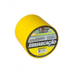 Fita Demarcação Pvc 100mm X 30m Sinalização Cores Variedades Amarela