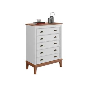 Cômoda 5 Gavetas - Branco