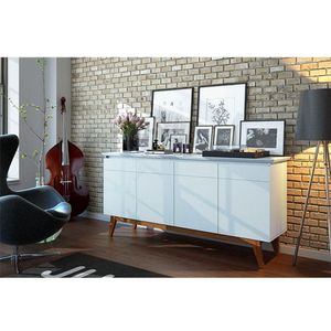 Aparador Para Sala Buffet Ambiente Classic 1.6 Branco Acetinado - Imcal