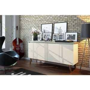 Aparador Para Sala Buffet Ambiente Classic 1.6 Com Gaveta Off White - Imcal