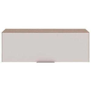 Armário Aéreo Geladeira Etna Carvalho Oak Off White - Poliman
