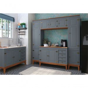 Cozinha Modulada 5 Peças - Cinza