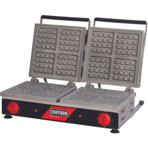 Wafleira Quadrada Dupla Mwqd Croydon Máquina De Waffle Mwqd 110v
