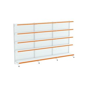 Kit 3 Módulos De Gôndolas Parede 2,02 Fit40 Amapá Expositor Branco