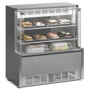 Vitrine Refrigerada Confeitaria Dupla Função Aurora Gpea110r Gelopar 1,06mt Inox 220v
