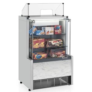 Vitrine Neutra Caixa Aurora Mpxa075r Gelopar Balcão Caixa Branco Bivolt