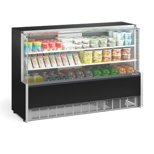 Balcão Refrigerado 2 Placas Frias Gpda175r Gelopar Aurora 2 Placa Fria 1,75mt Preto 110v
