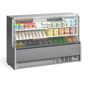 Balcão Refrigerado 2 Placas Frias Gpda175r Gelopar Aurora 2 Placa Fria 1,75mt Tipo Inox 220v