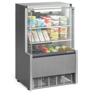 Vitrine Refrigerada Ar Forçado Aurora Gpfa075r Gelopar Aurora Refrigerada 0,74mt Inox 220v