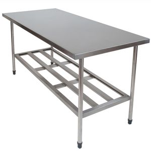 Mesa Lisa Com Prateleira Gradeada 1.90m S42