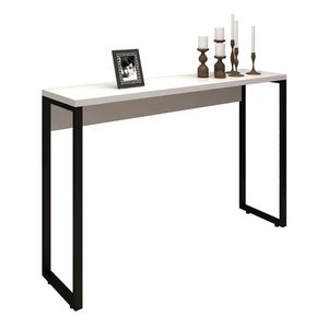 Aparador Para Sala De Estar Office Industrial 120 Branco - Pr Móveis Branco