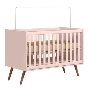 Berço Americano Q Encanto 3820 Retrô Rosa - Qmovi