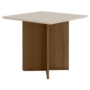 Mesa De Jantar 90cm Helo Carvalho Off White - Poliman