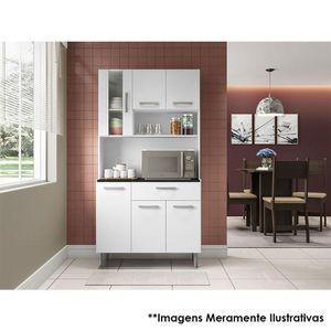 Kit Para Cozinha Ambiente Carol Branco - Poliman