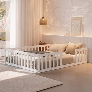 Cama Fazenda Queen Size Branco Nemargi