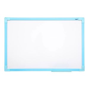 Quadro Branco Moldura Mdf 60 X 40cm Stalo Azul