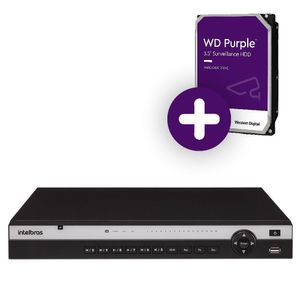 Nvr Intelbras 16 Canais 4k | Gravador Nvd 3316 P Com Hd 4tb