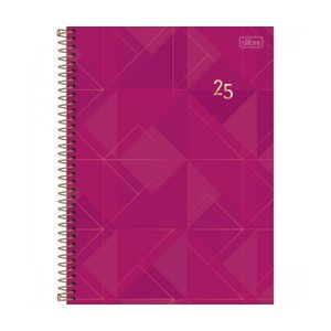 Agenda Executiva Espiral Diária 20 X 27,5cm Spot Feminina 2025 Roxa