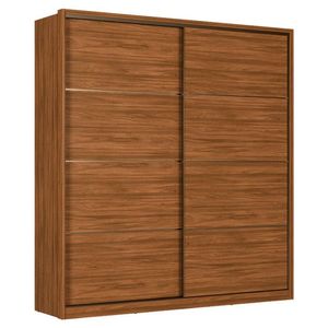 Guarda Roupa Casal Belga Nogueira Touch Flex Demóbile - Demartêz