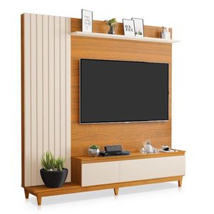 Painel Para Tv Jacarta Freijó Off White - Luapa