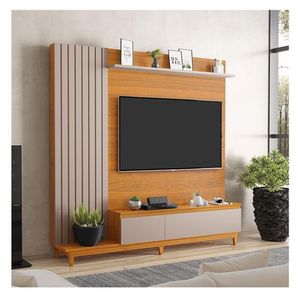 Painel Para Tv Ambiente Jacarta Freijó Maní - Luapa