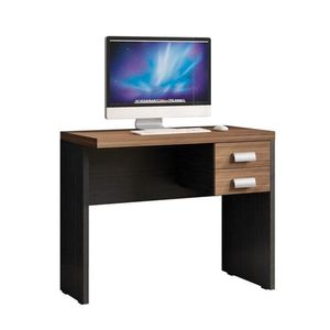 Mesa Para Escritório Studio 0.9 Com Gavetas Argan Preto Tex - Caemmun