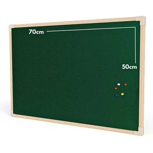 Quadro De Aviso Feltro Madeira Pinus Neo 70 X 50cm Stalo