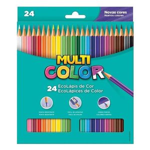 Lápis De Cor Ecolápis 112400 24 Cores - Multicolor