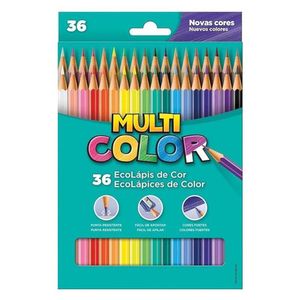 Lápis De Cor Ecolápis 113600 36 Cores - Multicolor