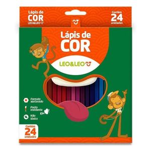 Lápis De Cor Sextavado 4449 24 Cores - Leo&amp;leo
