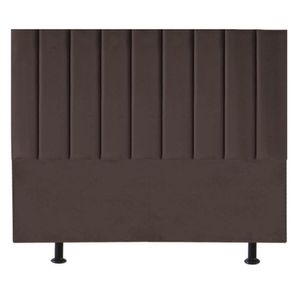 Cabeceira Estofada Cama Casal Queen Size160 Cm Karla Linho marrom