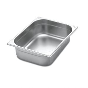 Kit 2 Cubas Gastronomica Inox 1-2x100mm Com Tampas Brasinox