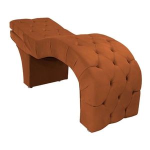 Maca Estética Estofada Reclinável Ergonômica Veludo LudmillaTerracota