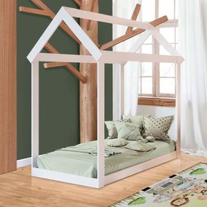 Mini Cama Montessoriana Infantil Branco Davi Jm Móveis