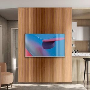 Painel Ripado Placa 180 Cm X 250 Cm Mdf E Mdp Nature Linea Brasil