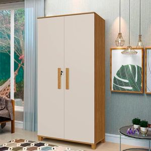 Multiuso Com Chave E Fechadura 2 Portas Cinamomo Off White álamo Jm Móveis