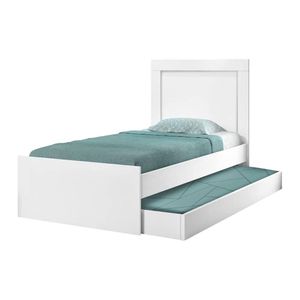 Bicama Luara Solteiro Branca Branco