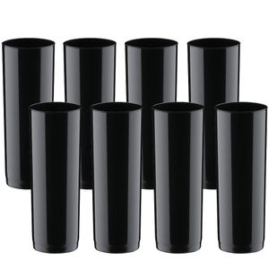 Kit De Copos 8 Copos Grandes Jogo Long Drink 330ml Boccati Cor:preto