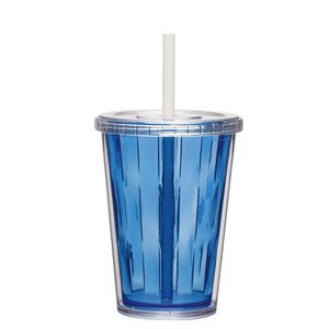 Kit Jogo De Copos 08 Peças Multiuso 670ml Filmes Series Top Cor:azul