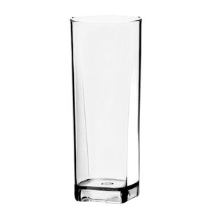 Copo Long Drink 350ml Quadrado Transparente Boccati Multiuso