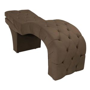 Maca Estética Estofada Reclinável Ergonômica Suede Maraísa Cor:marrom
