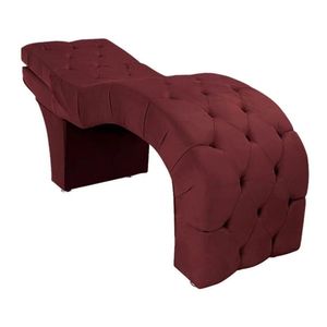 Maca Estética Estofada Reclinável Ergonômica Suede Maraísa Cor:bordô