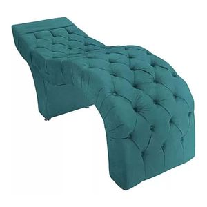 Maca Estofada Estética Cílios Salão Spa Suede ísis Cor:azul Turquesa