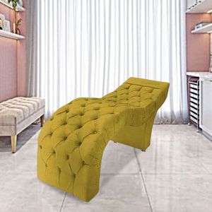 Maca Estofada Estética Cílios Salão Spa Suede Olivia Cor:amarelo