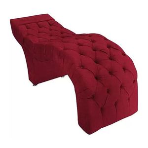 Maca Estofada Estética Cílios Salão Spa Veludo ísis Cor:vermelho