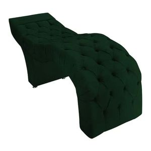 Maca Estofada Estética Cílios Salão Spa Suede Kelly Cor:verde