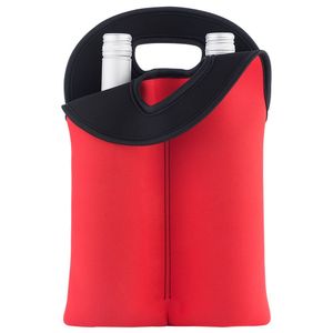 Bolsa Térmica Porta Garrafa Neoprene Mantém Temperatura 1h Cor:vermelho
