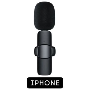 Microfone Lapela Wireless Sem Fio Para Iphone Ipad Lightning